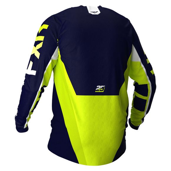 FXR PODIUM NAVY/HI VIS/WHITE 2021 cross jersey - Blue / YellowRef: FXR0025