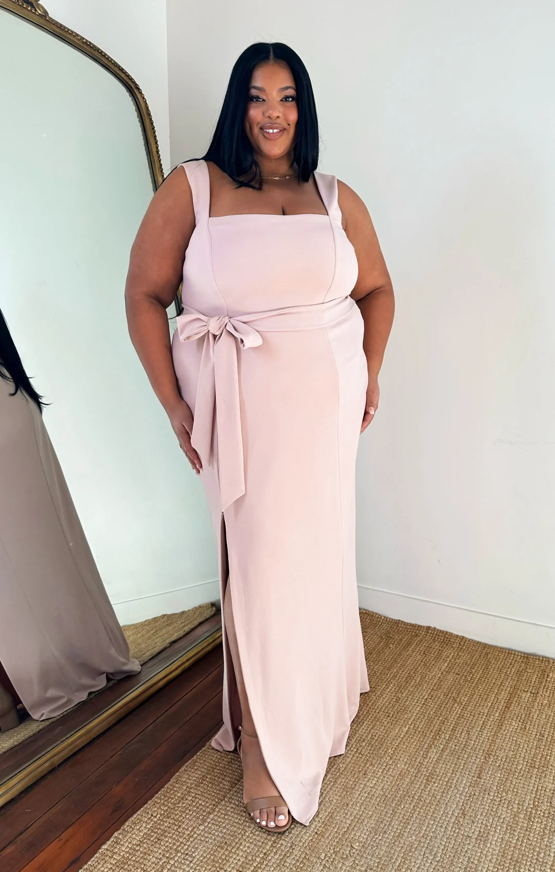Paris Gown ~ Dusty Blush Stretch