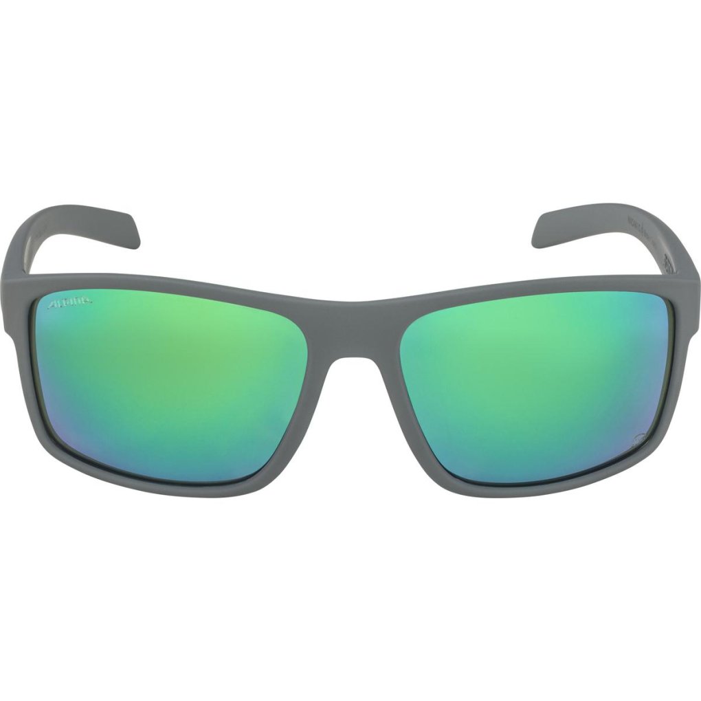 Alpina Nacan I POL Glasses - midnight-grey matt/mirror green