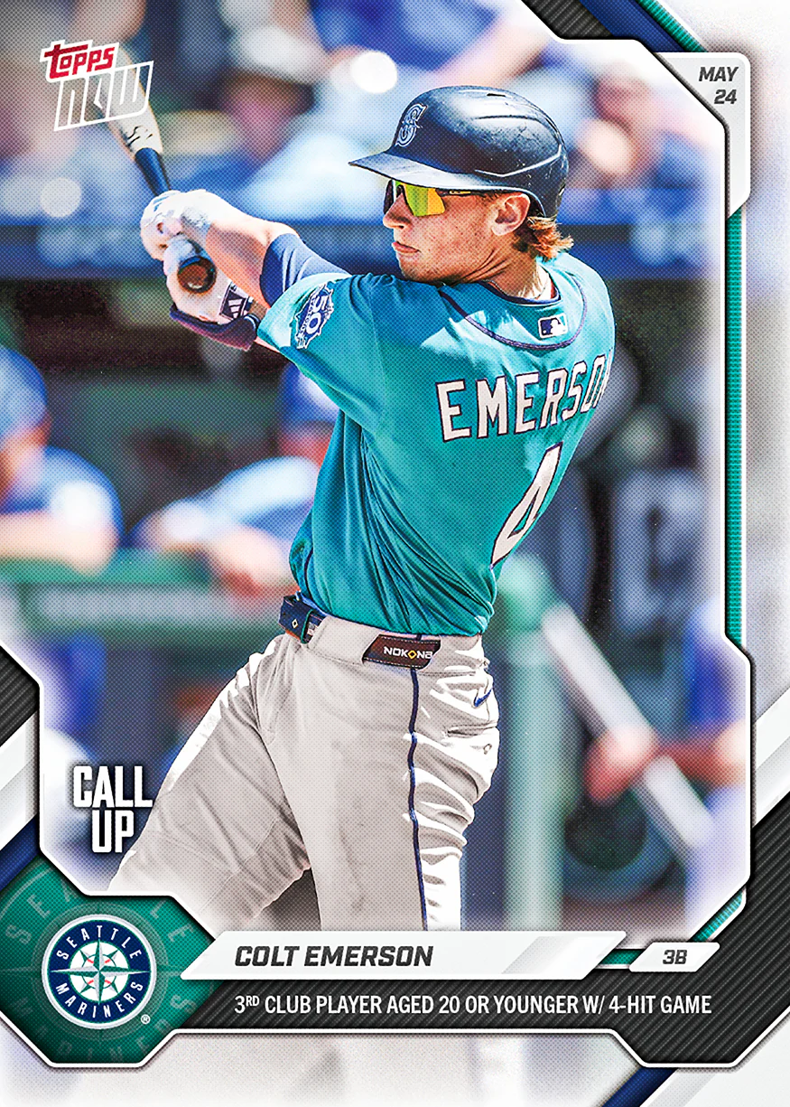 Colt Emerson - 2026 MLB Topps NOW® - Card 241 - PR: 1891