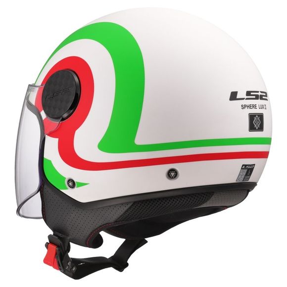 Casque jet LS2 OF558 - SPHERE LUX II - URBY - Blanc / VertRef : LS1035