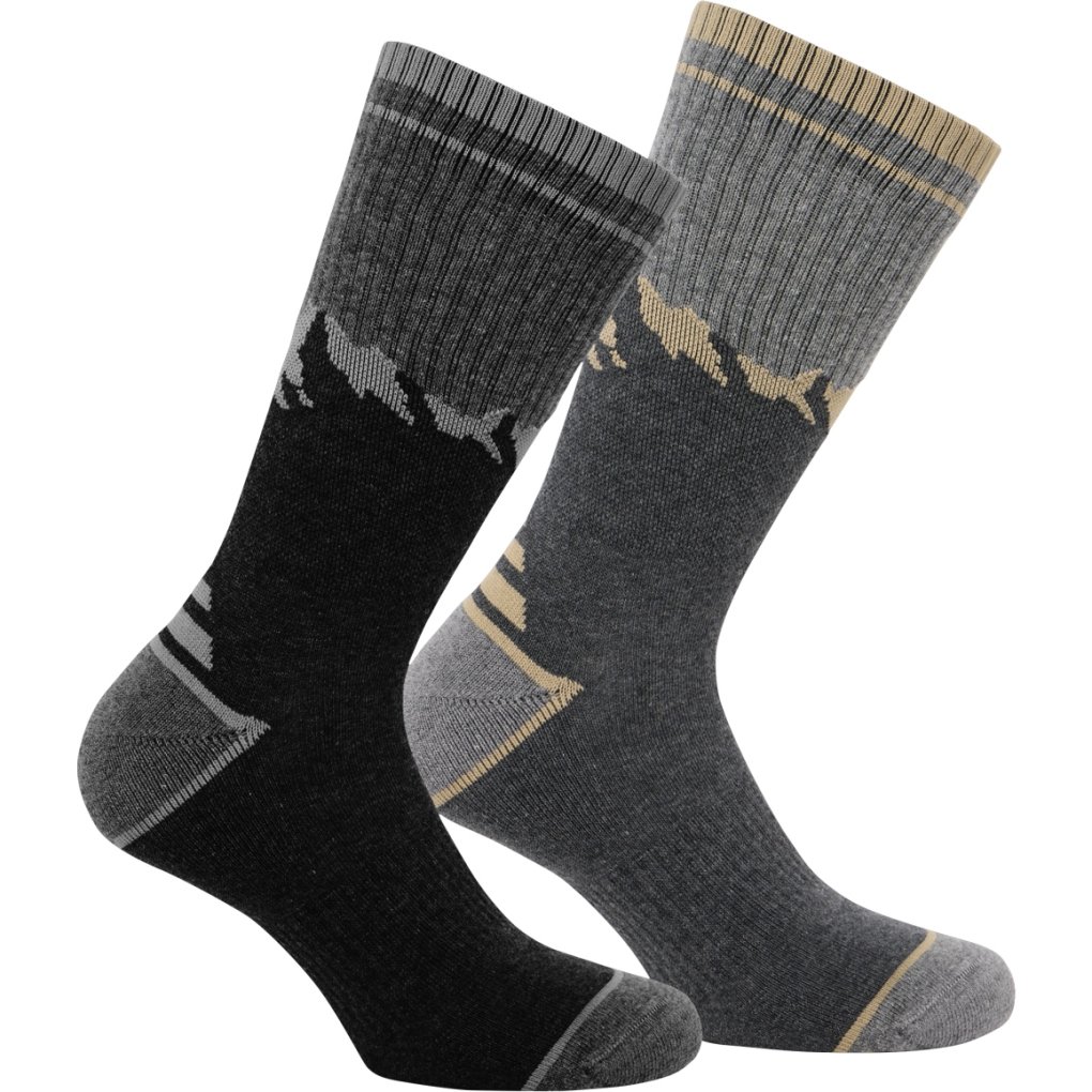 Jack Wolfskin Mount Multi Socks Cl C Unisex - black / grey