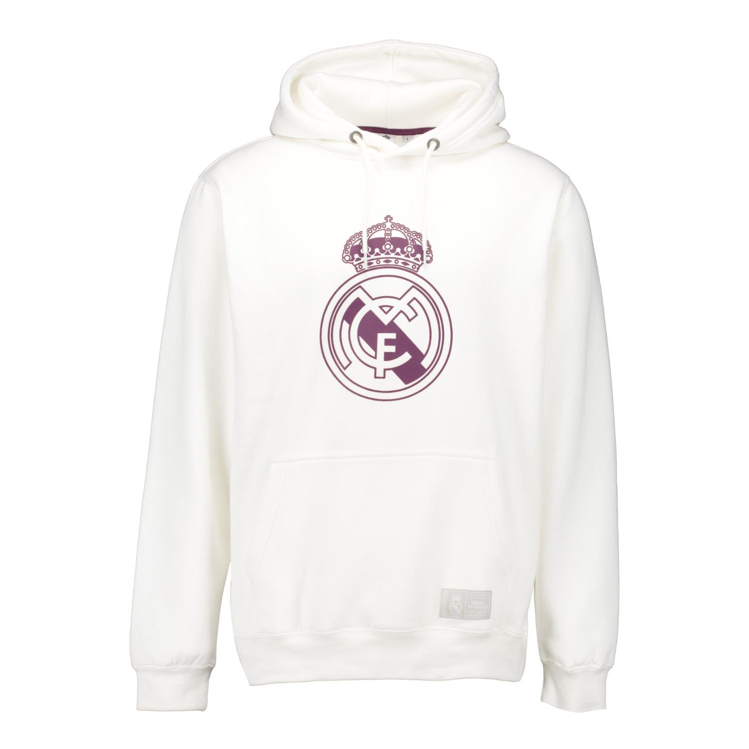 Mens Color Crest Hoodie Off White Real Madrid
