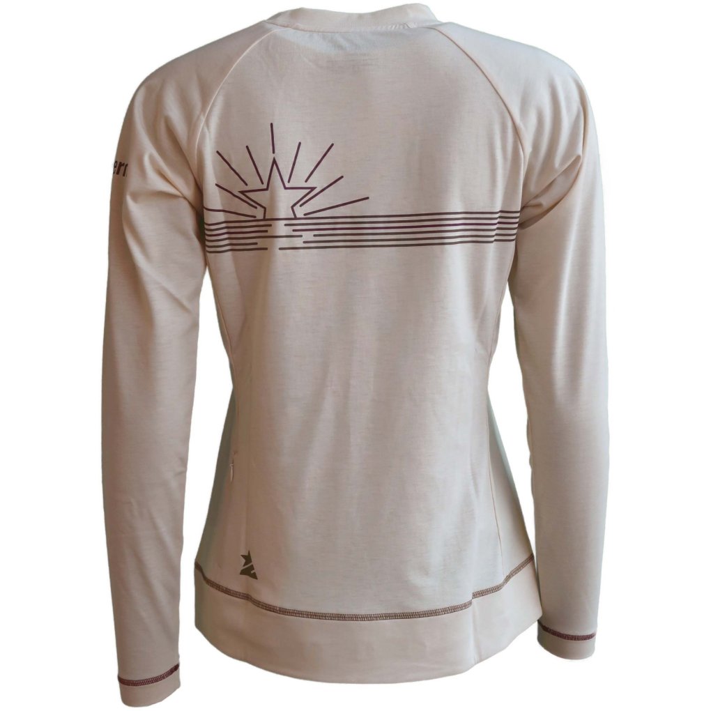 Zimtstern PureFlowz Eco Long Sleeve Shirt Women - Cream - W10361