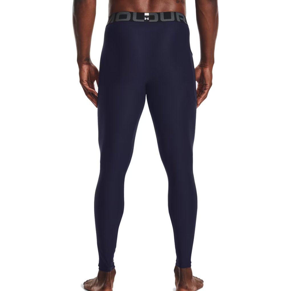 Under Armour HeatGear® Leggings Men - Midnight Navy/White