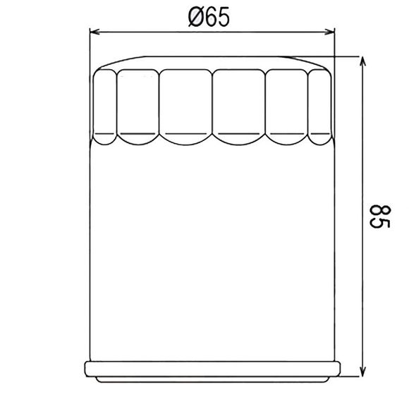 Filtre à huile HifloFiltro HF148 Type origineRef : H148 / HF148