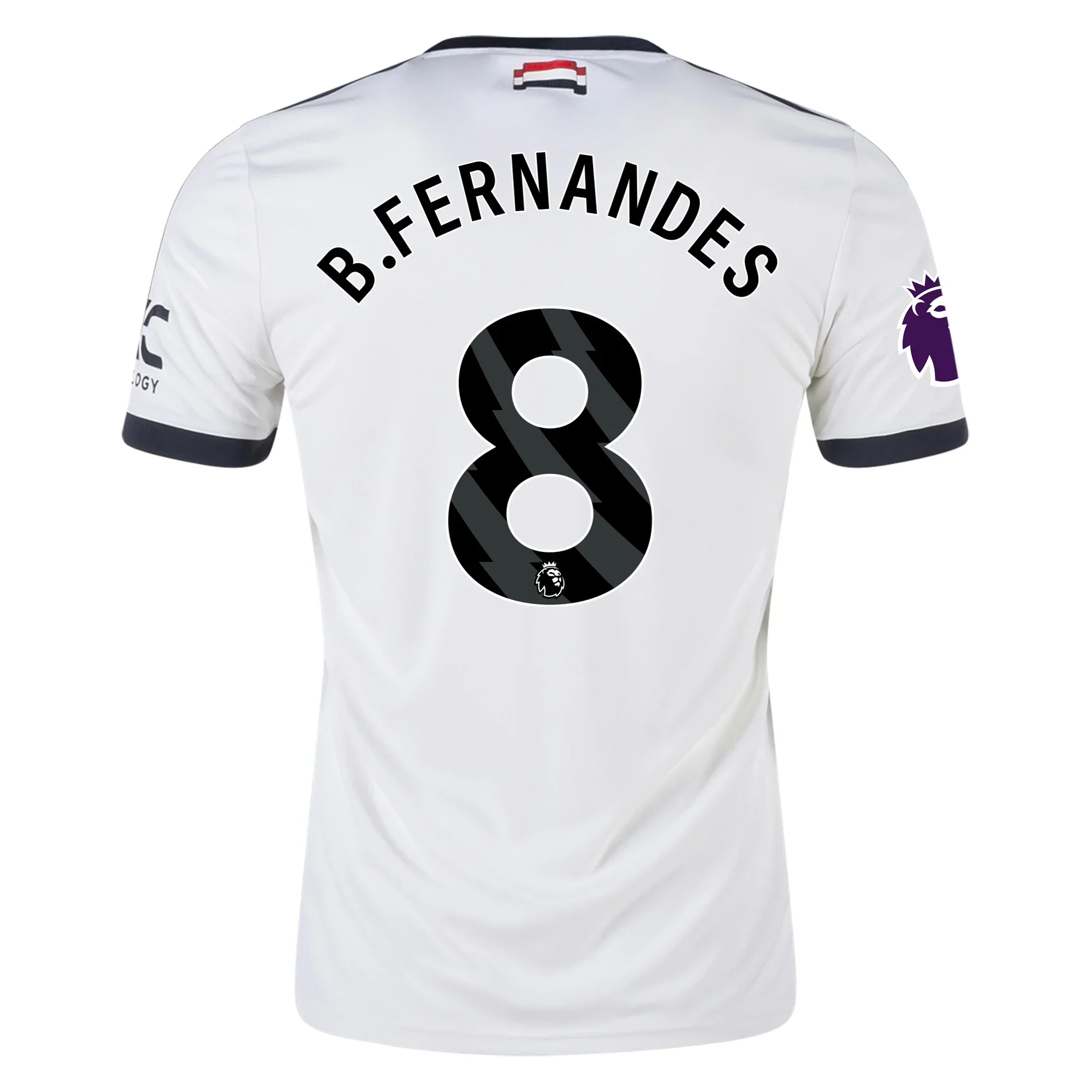 Manchester United Bruno Fernandes Third Jersey w/ EPL Patch 24/25 (Off White)