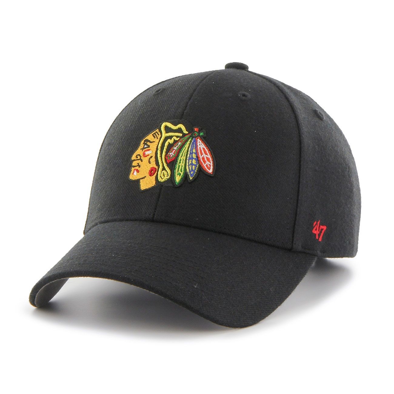 Chicago Blackhawks MVP Adjustable NHL Cap Black