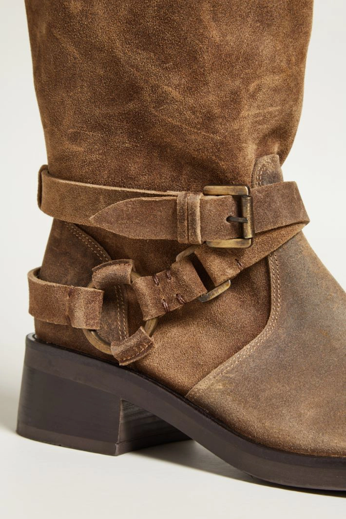 Biker-style boots - BROWN