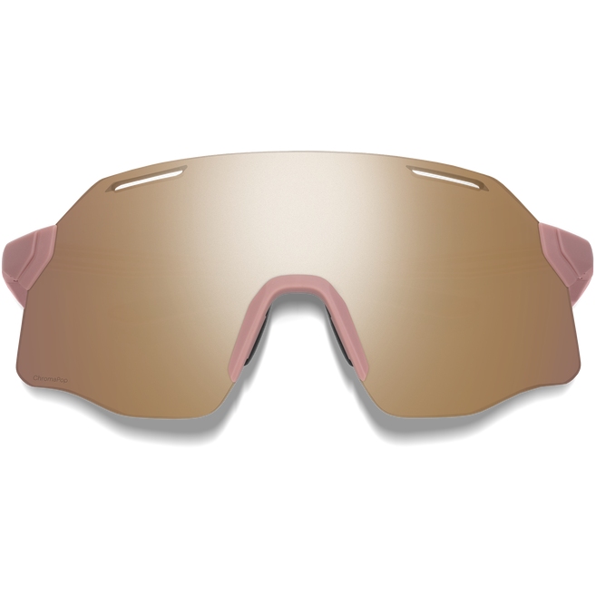 Smith Vert PivLock ChromaPop Glasses - Matte Chalk Rose - Rose Gold Mirror | Clear