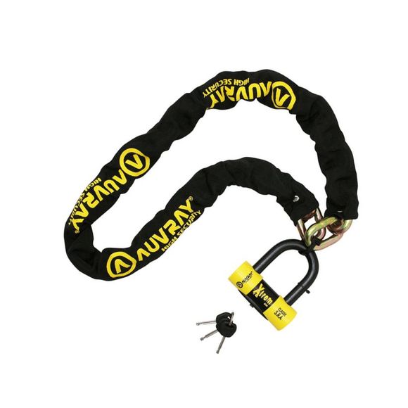 Auvray Motorcycle Chain Lock XTREM MEDIUM 140 SRA with Disc Brake Lock - UniversalRef: Auv0035 / Cxtrm140Auv
