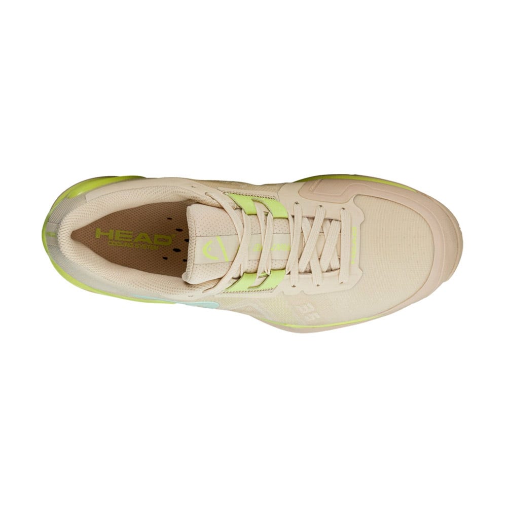 HEAD SPRINT PRO 3.5 CLAY BEIGE YELLOW WOMEN'S 274153 MCLI