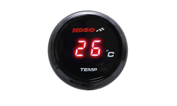 Indicateur de température Koso Compteur d'eau i-GEAR affichage bleu UniverselRef : KOS00027A / 1067447