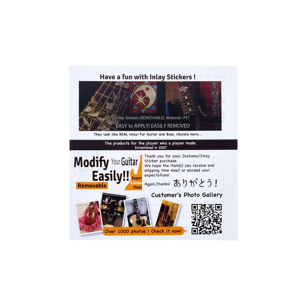 Jockomo Skull Sticker White Pearl – Thomann Ireland