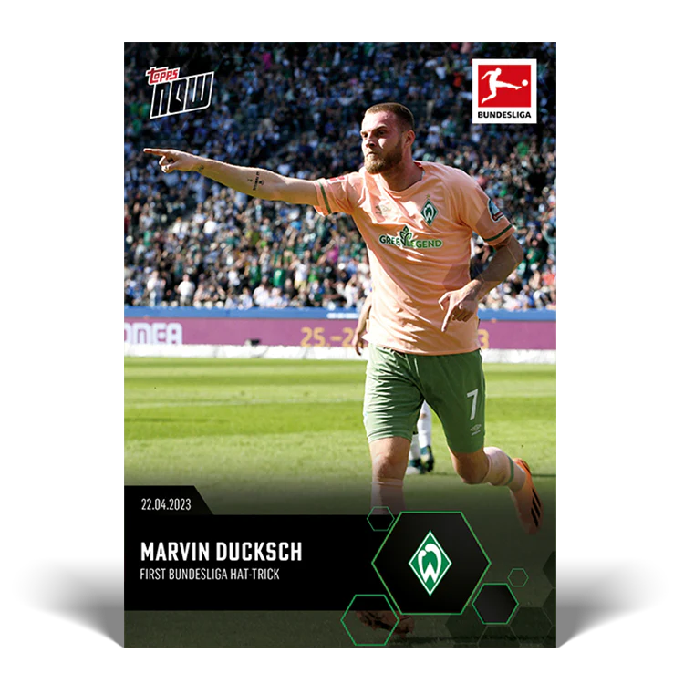 Topps UK - First Bundesliga Hattrick- Bundesliga TOPPS NOW® Card #186