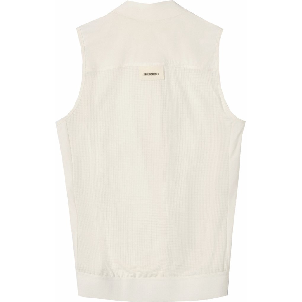 FINGERSCROSSED Road Wind Vest Men - Antique Cream