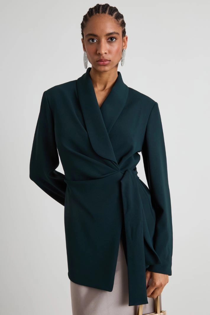 Cady crossover blazer - DARK GREEN