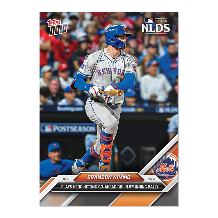 Brandon Nimmo - 2024 MLB Topps NOW® Card 803