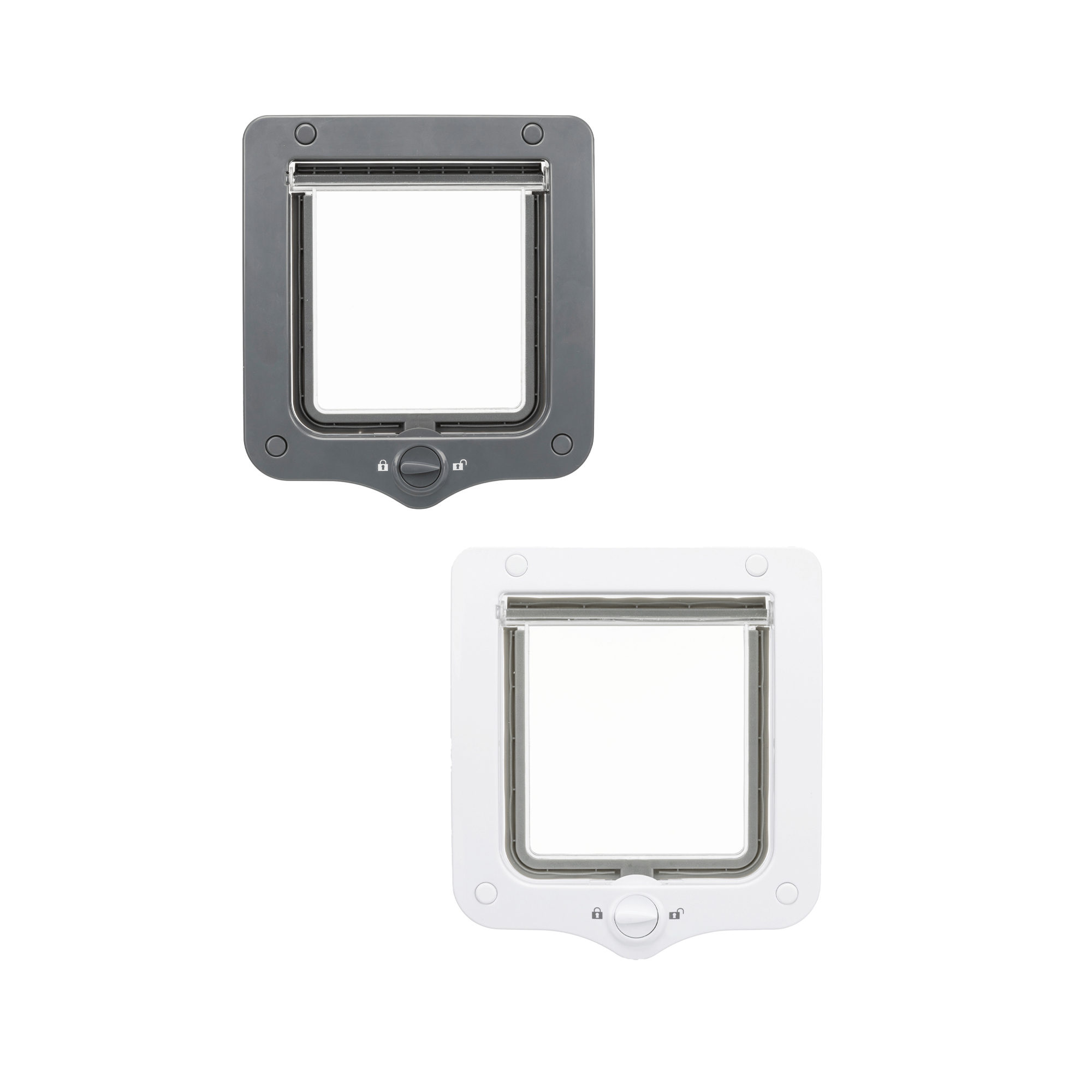 Trixie 2-Way Cat Flap - Grey