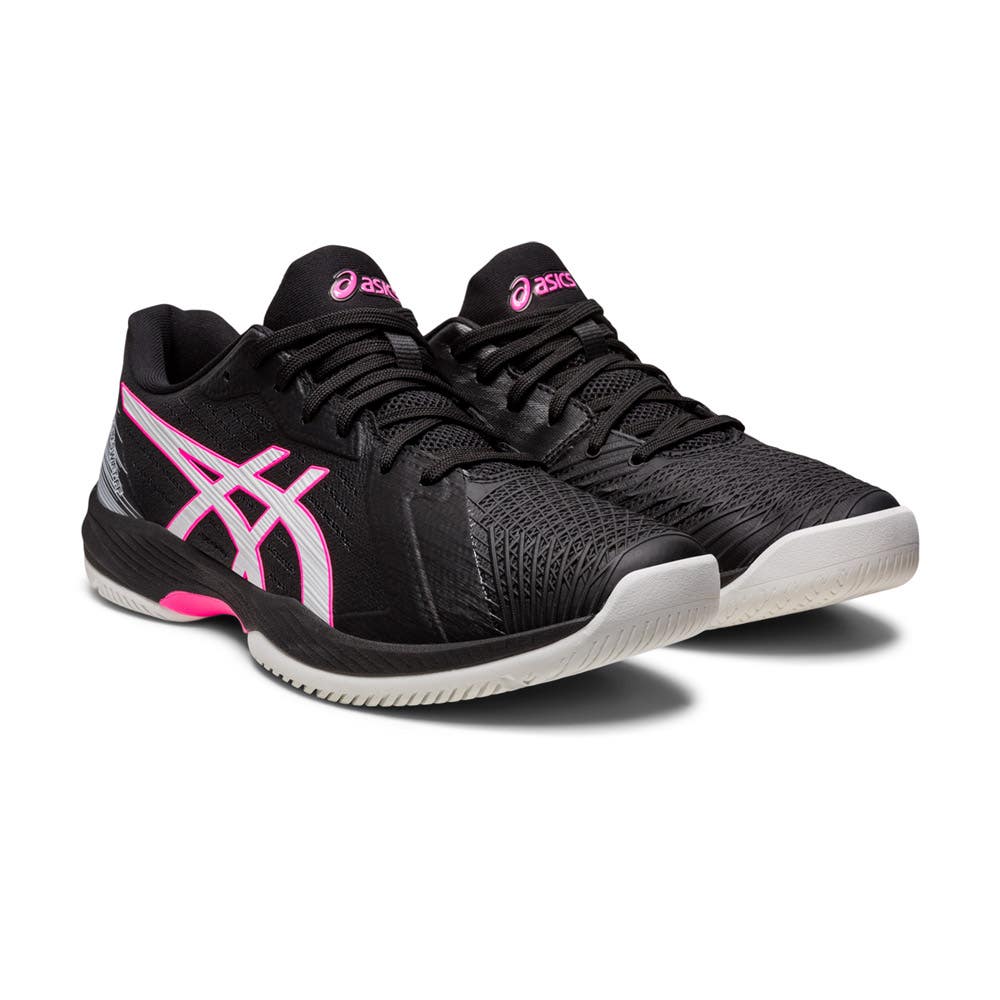 BLACK AND PINK ASICS SOLUTION SWIFT FF 1041A298 002