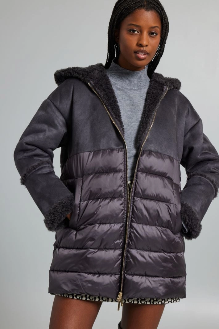Bimaterial coat - GREY