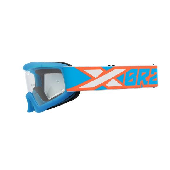 Masque cross EKS XGROM YOUTH CYAN/FLO ORANGE/WHITE - Bleu / OrangeRef : KS0038 / 067-30310