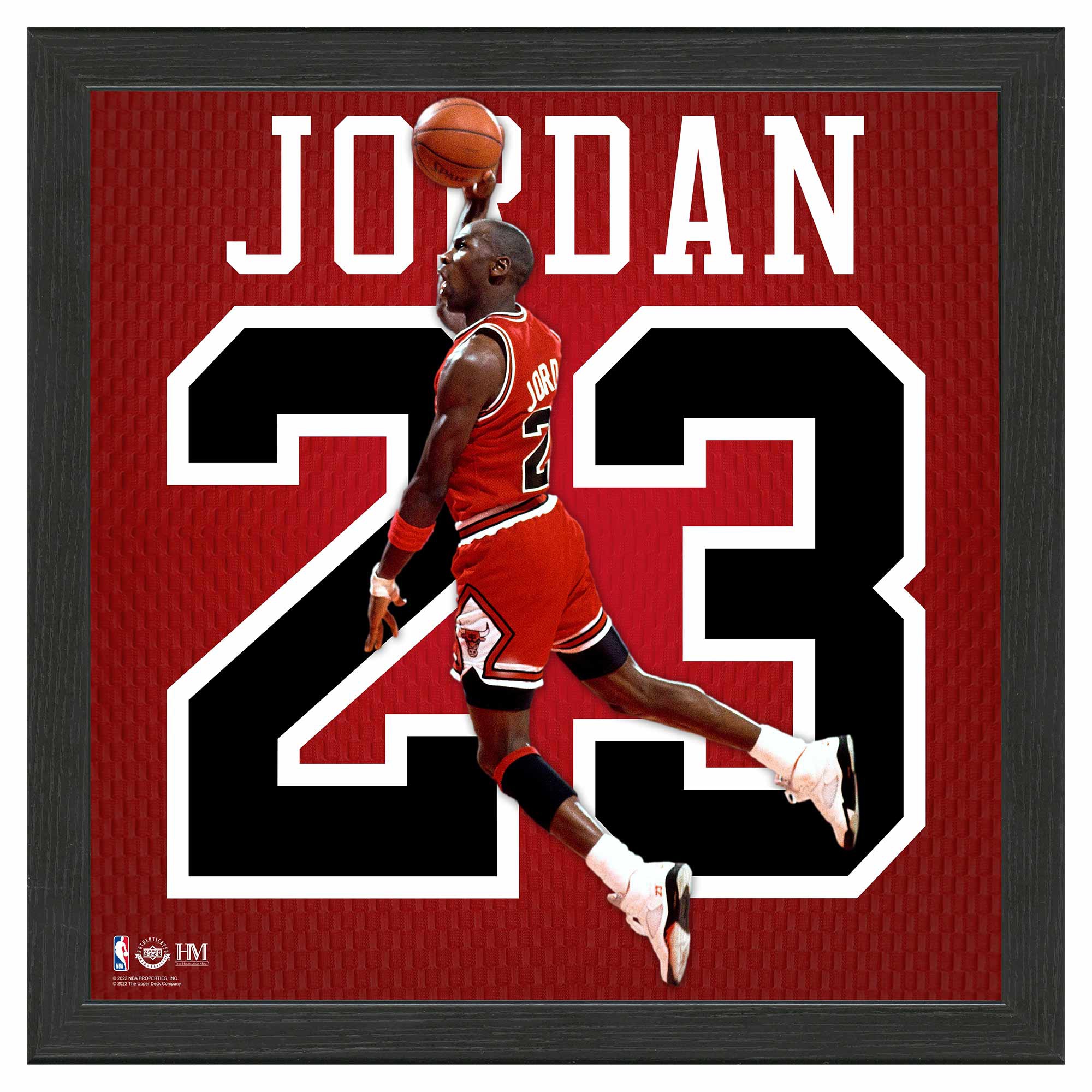 Michael Jordan #23 Chicago Bulls Impact Jersey Framed NBA Photo