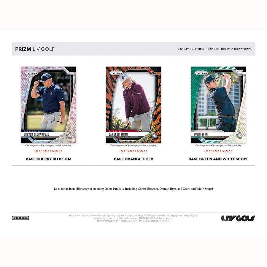 2025 Panini Prizm LIV Golf Hobby Box