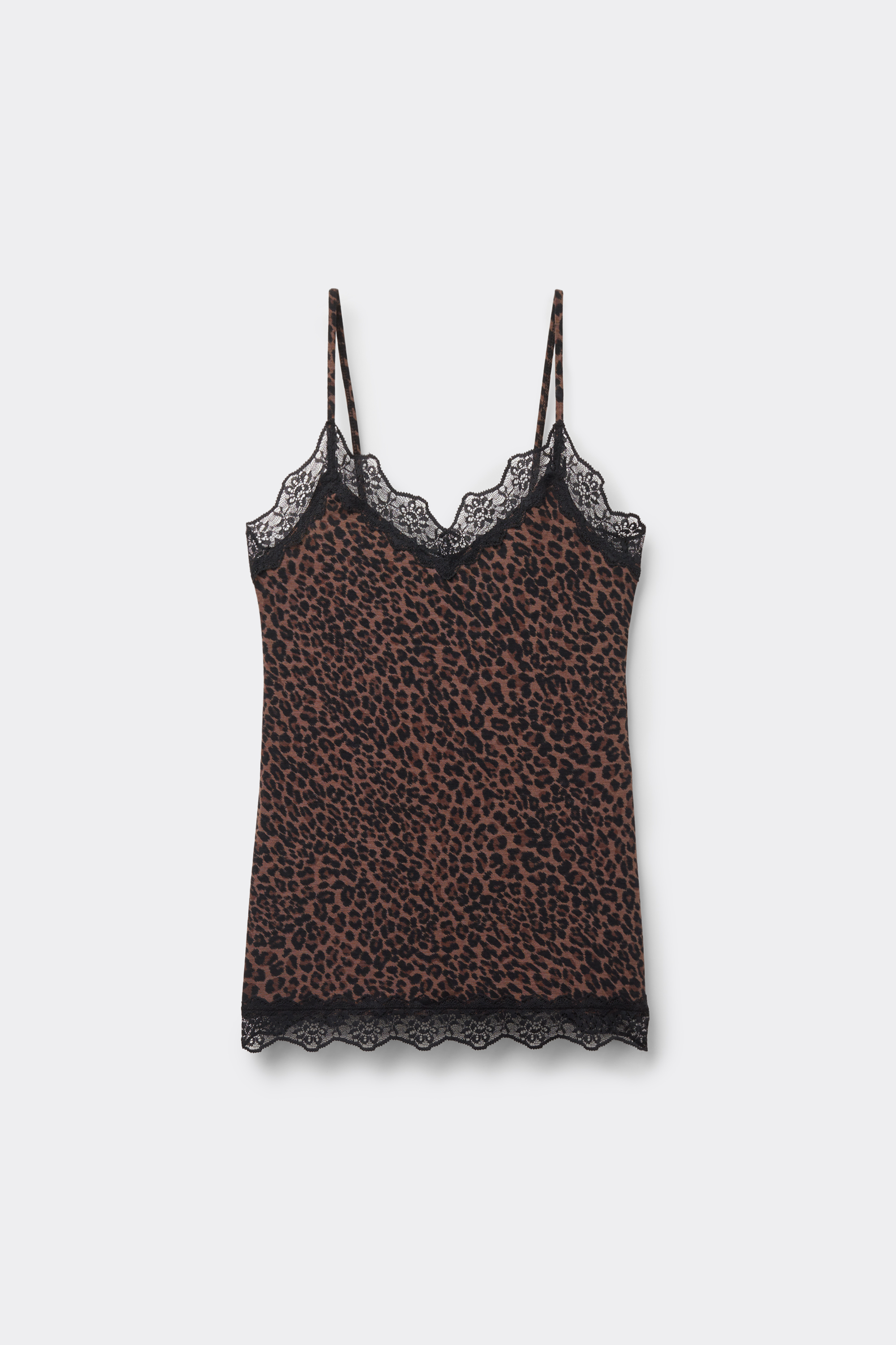 V-Neck Camisole with Lace Insert