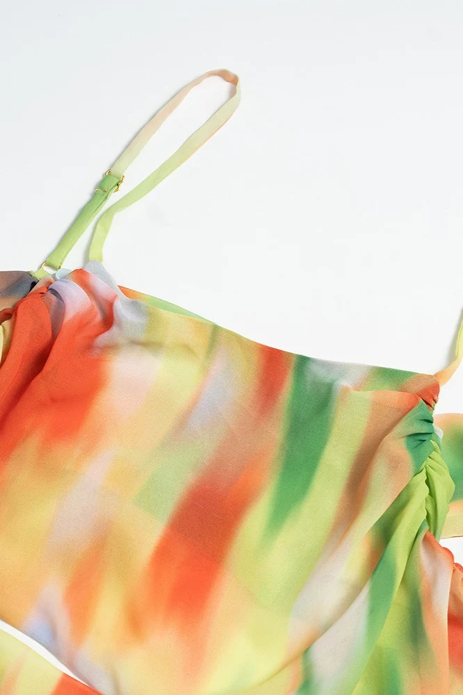 Beach Gradient Printed Maxi Dress