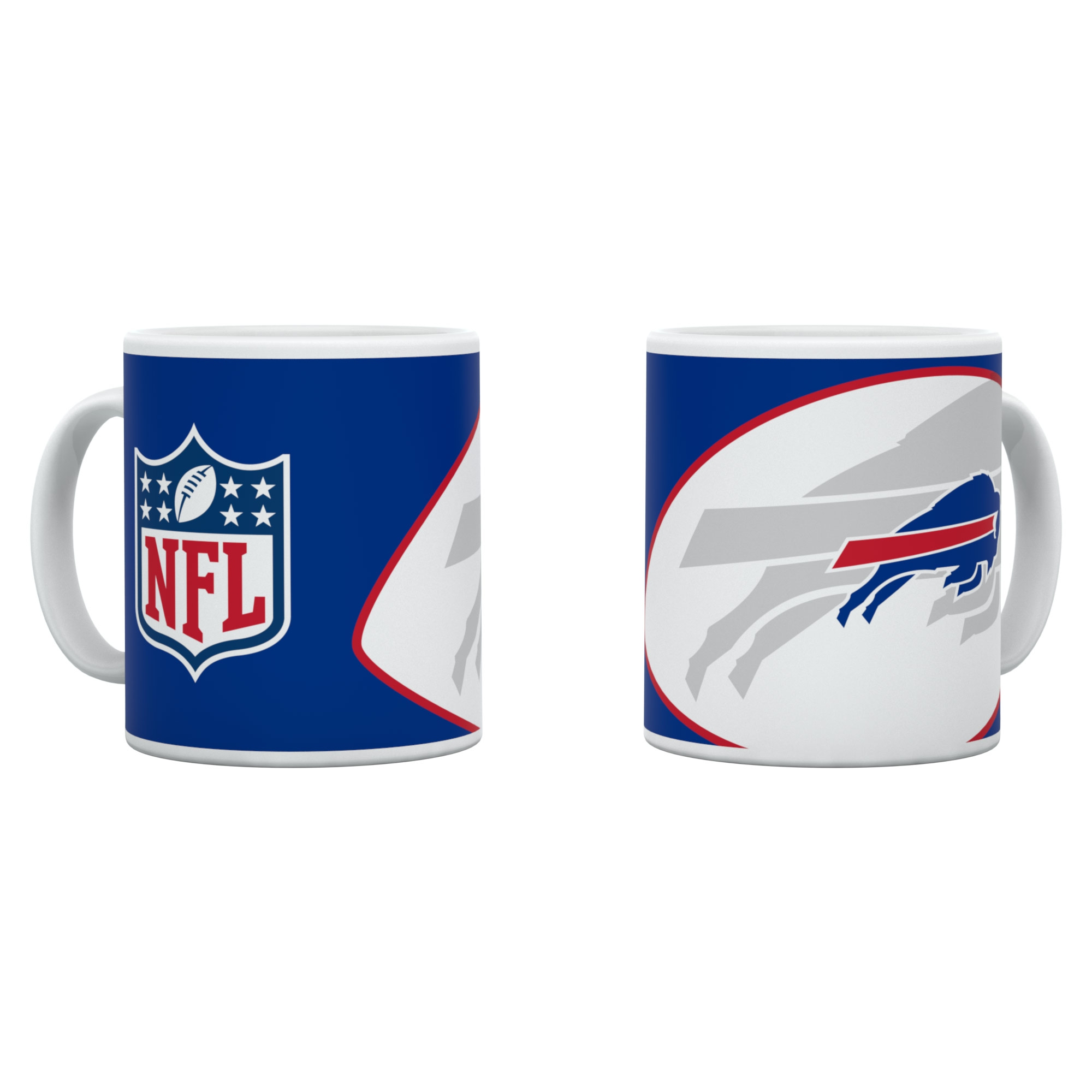 Buffalo Bills Shadow Logo & Shield NFL Mug (330 ml)
