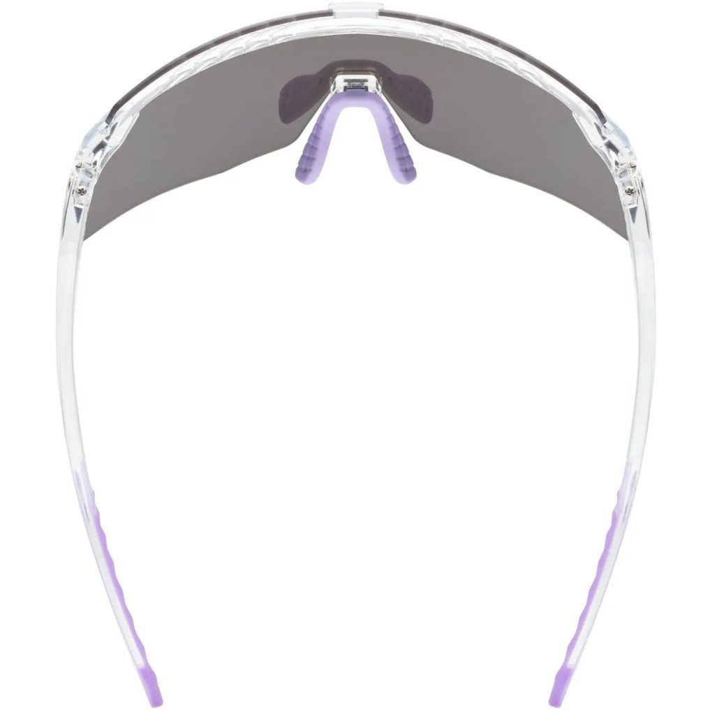 Uvex pace stage s Cycling Glasses - clear/mirror pink