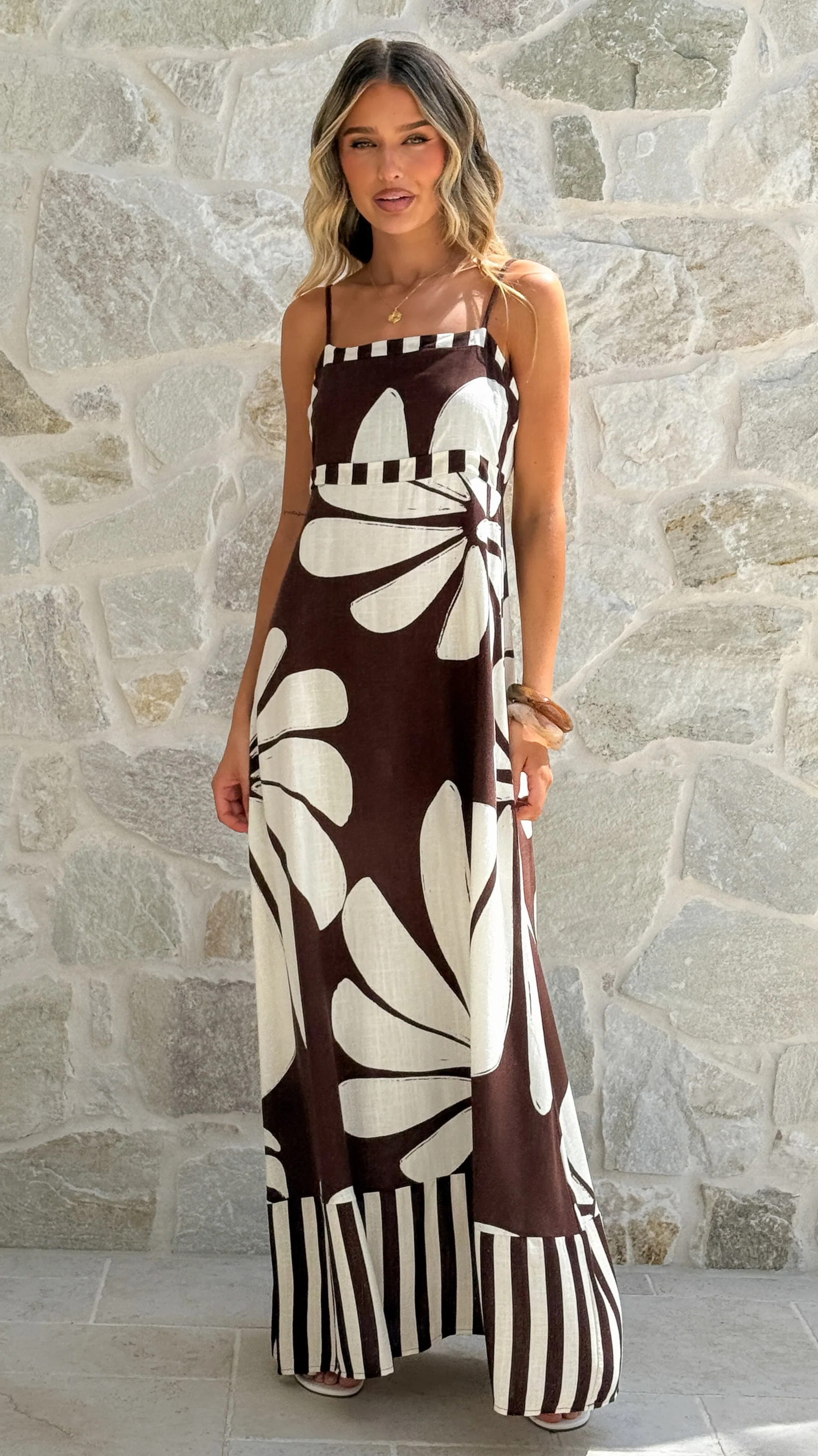 Karlyn Midi Dress - Acacia Print