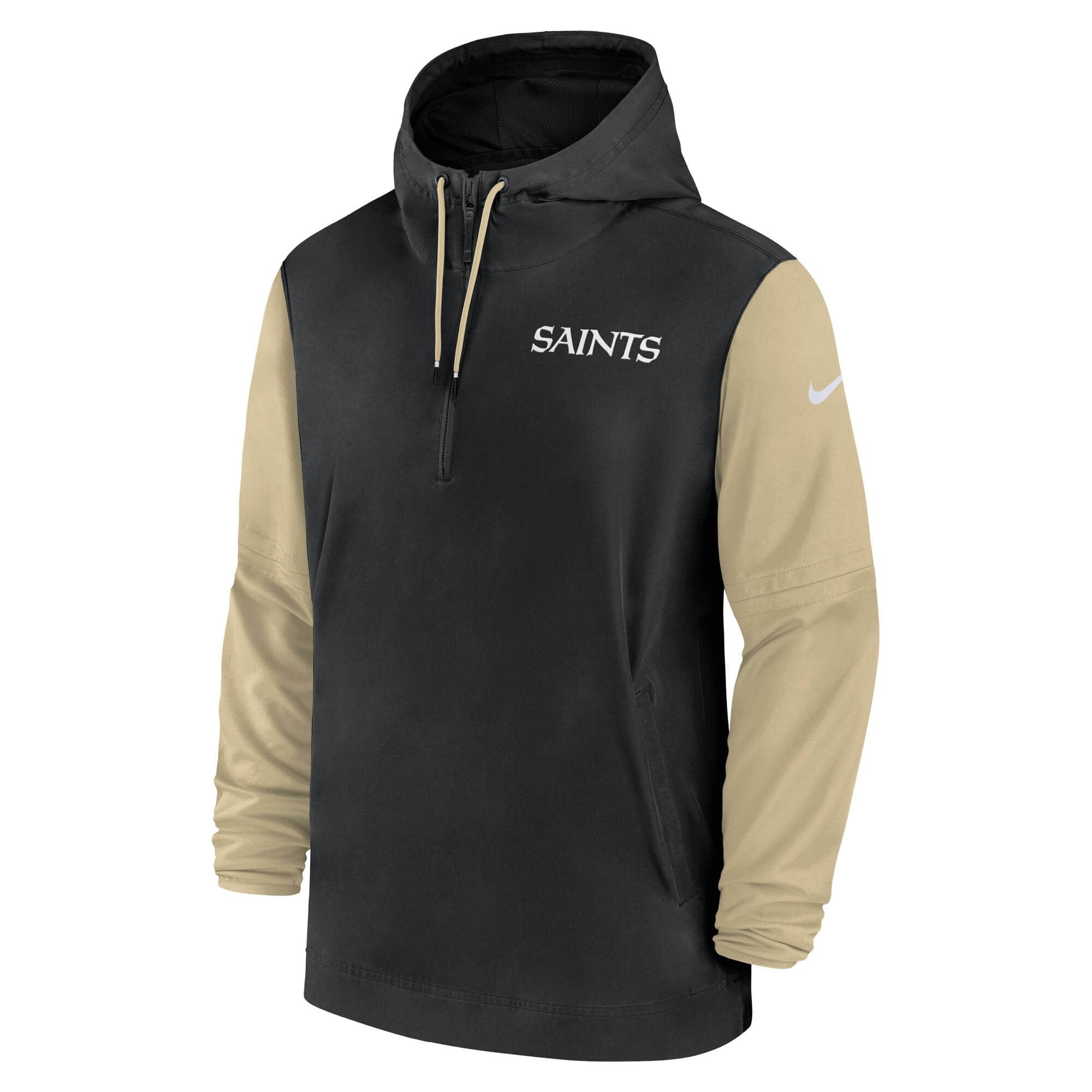 New Orleans Saints 2024 NFL Sideline Pre-Game Nike Lightweight Player Jacket Black