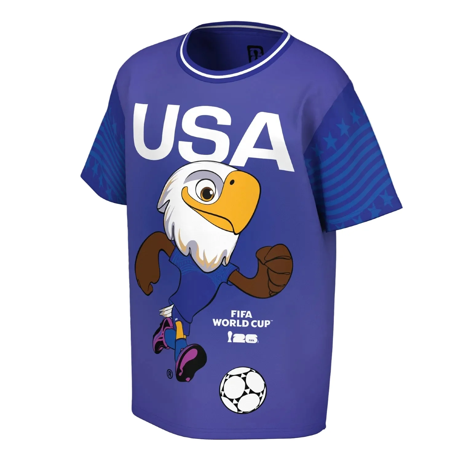 2026 Soccer Fan Collection USA Clutch Mascot T-Shirt - Youth