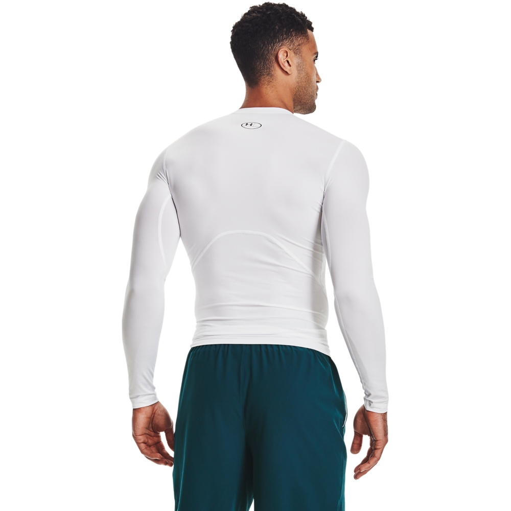 Under Armour HeatGear® Armour Long Sleeve Shirt Men - White/Black