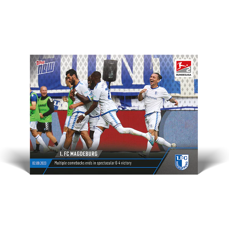 Topps UK - 1. FC Magdeburg - Multiple comebacks ends in spectacular 6-4 victory - Bundesliga TOPPS NOW® Card #22