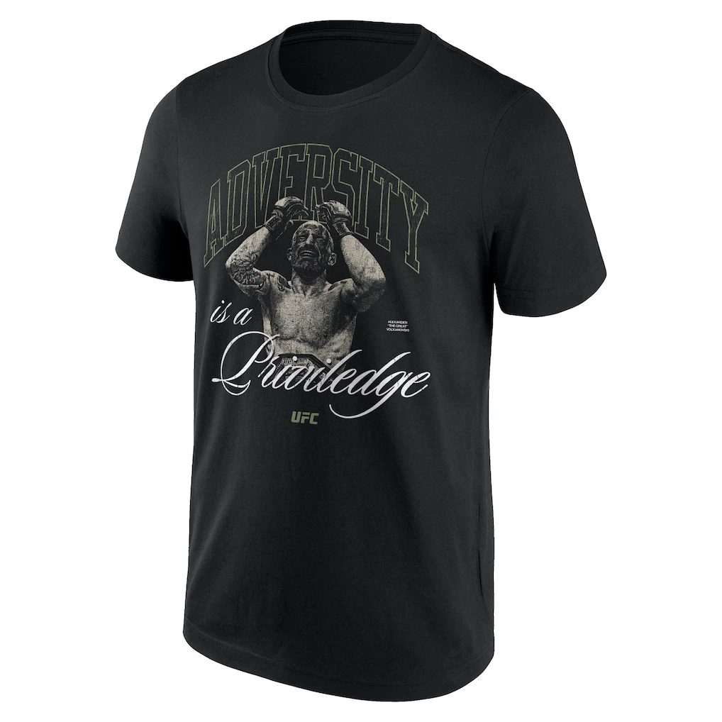 Alexander Volkanovski UFC 325 Fanatics Exclusive Adversity T-Shirt - Black - Mens