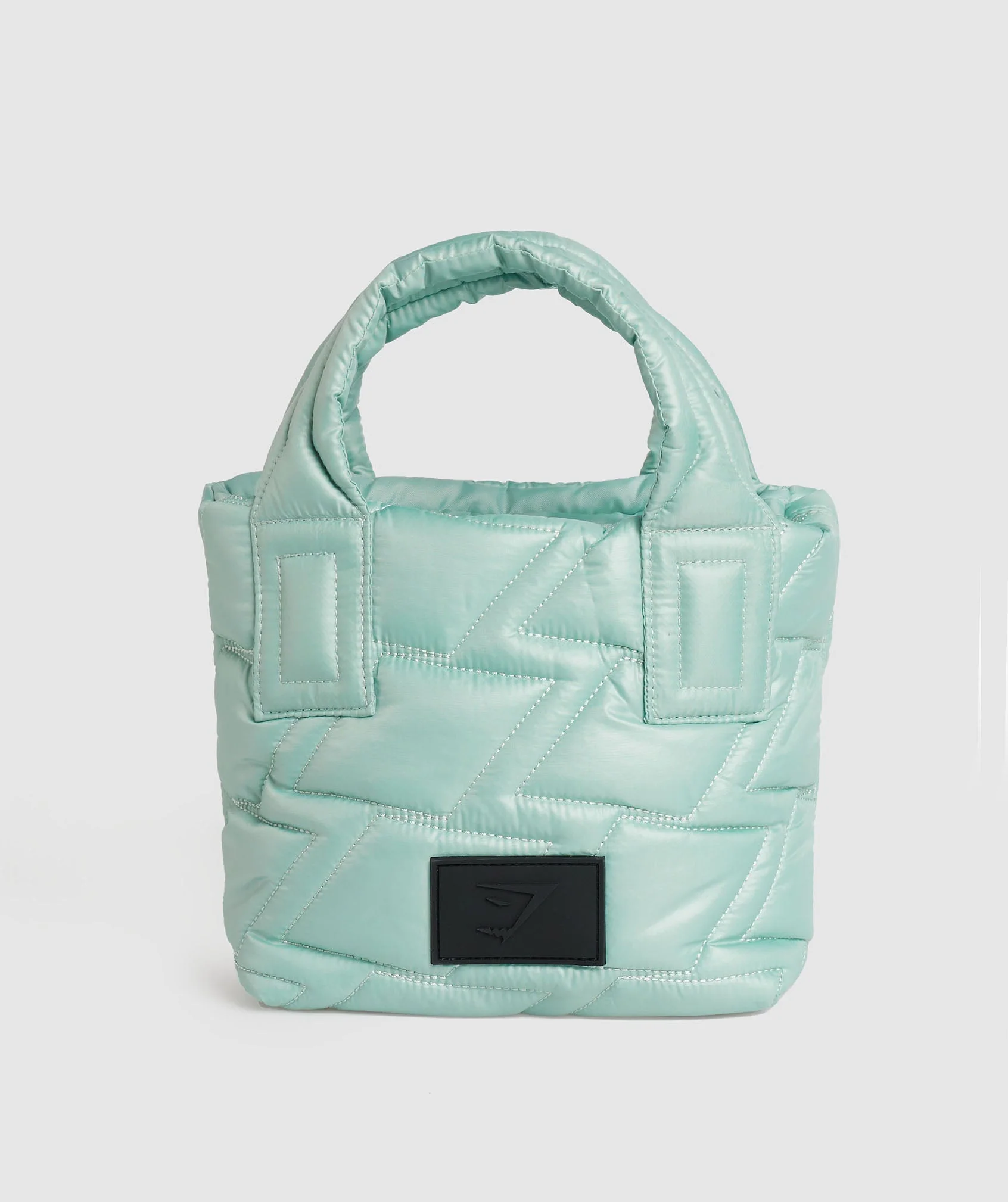 Quilted Mini Tote Frost Teal