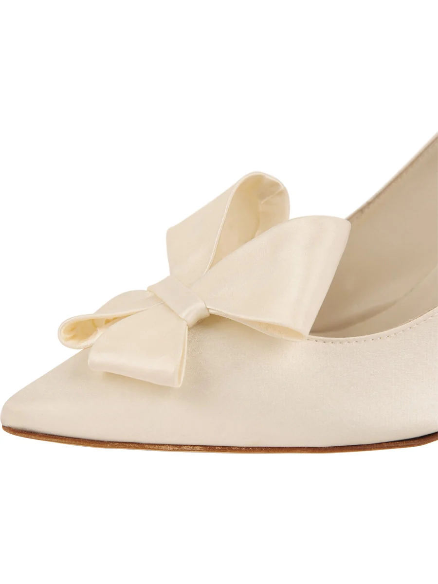 Caitlin Pointed Toe Pump Satin
