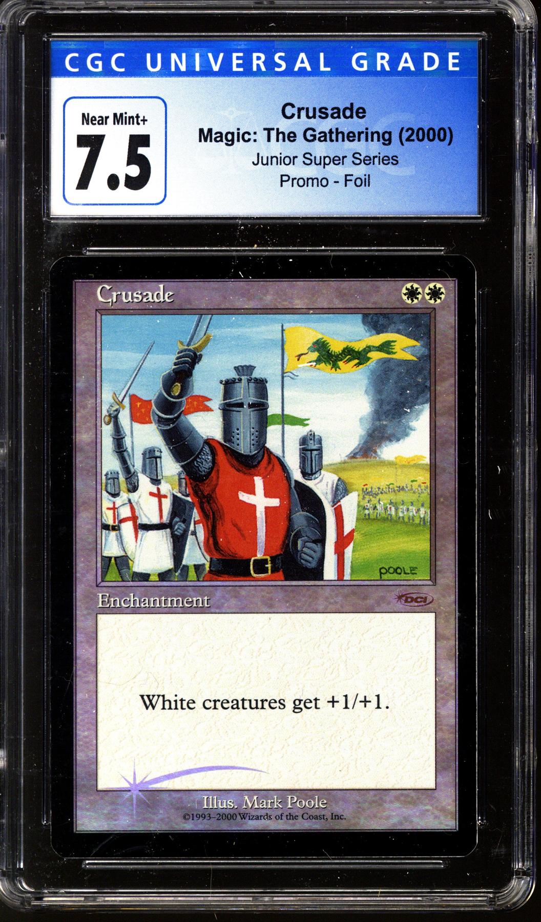 2000 Magic the Gathering JSS Junior Super Series Promo Crusade CGC 7.5