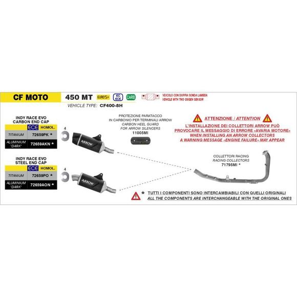 Arrow Racing - Gray CollectorSEE MOTO 450 450 MT - 2025Ref: Aw0988 / 71795Mi