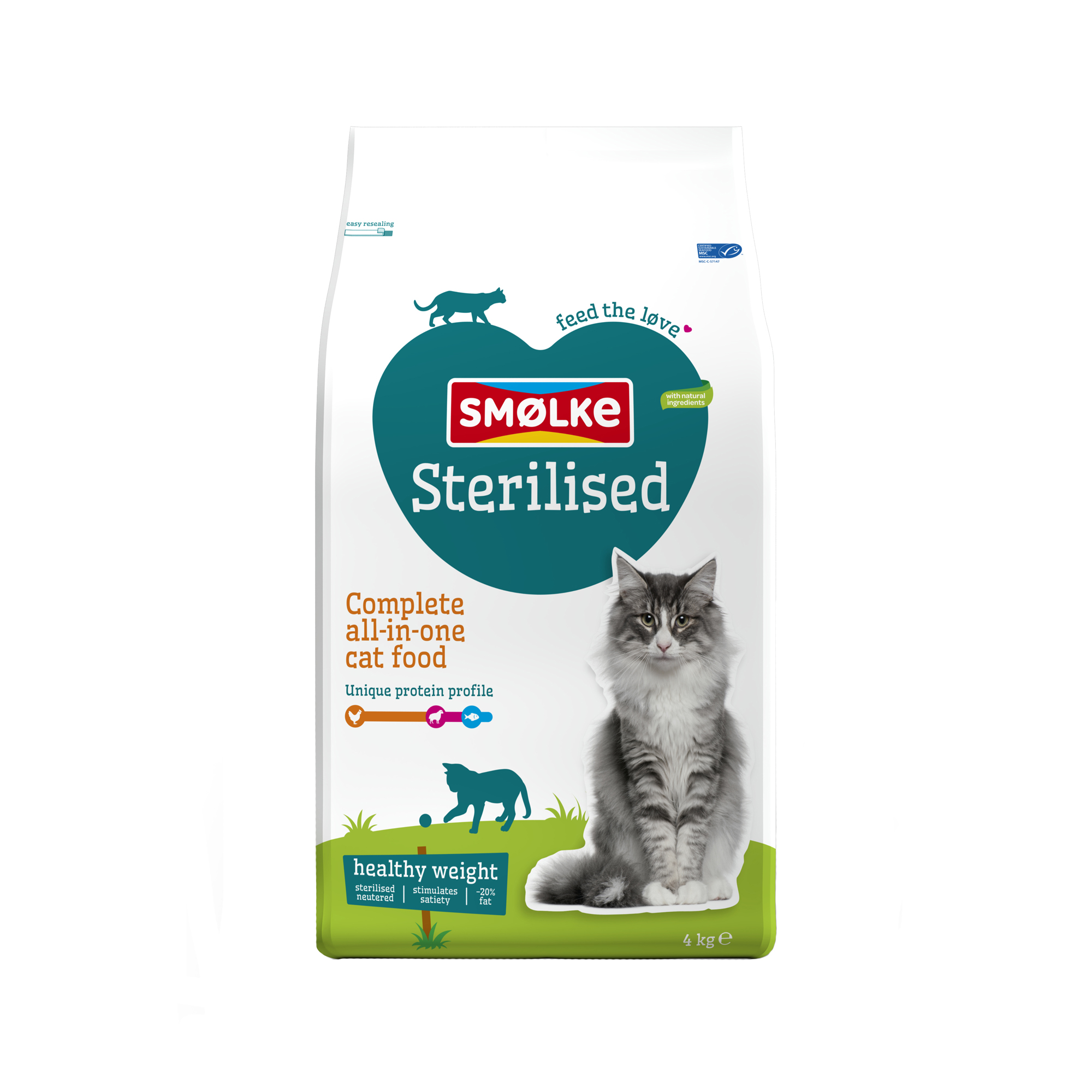 Smølke Cat Sterilised - 2kg