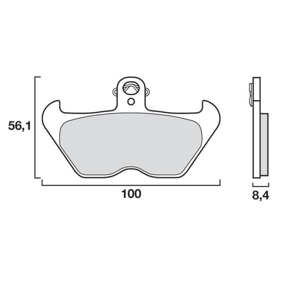 Plaquettes de freins Brembo modéle LA Sinter Métal Fritté AvantRef : 07BB24LA