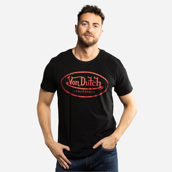 T-Shirt manches courtes Von Dutch LOG - NoirRef : VDH0241