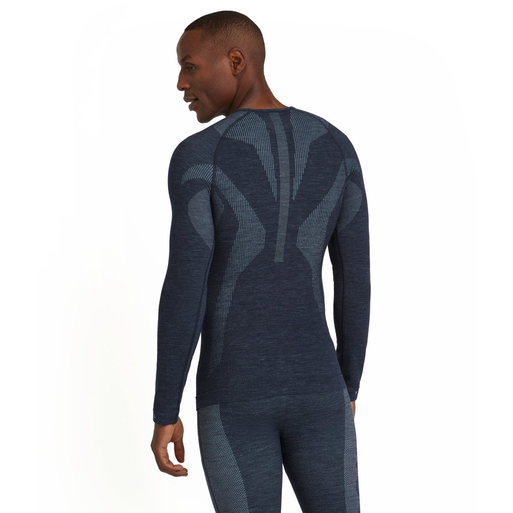 Falke Wool-Tech Longsleeve Shirt Men - space blue 6116