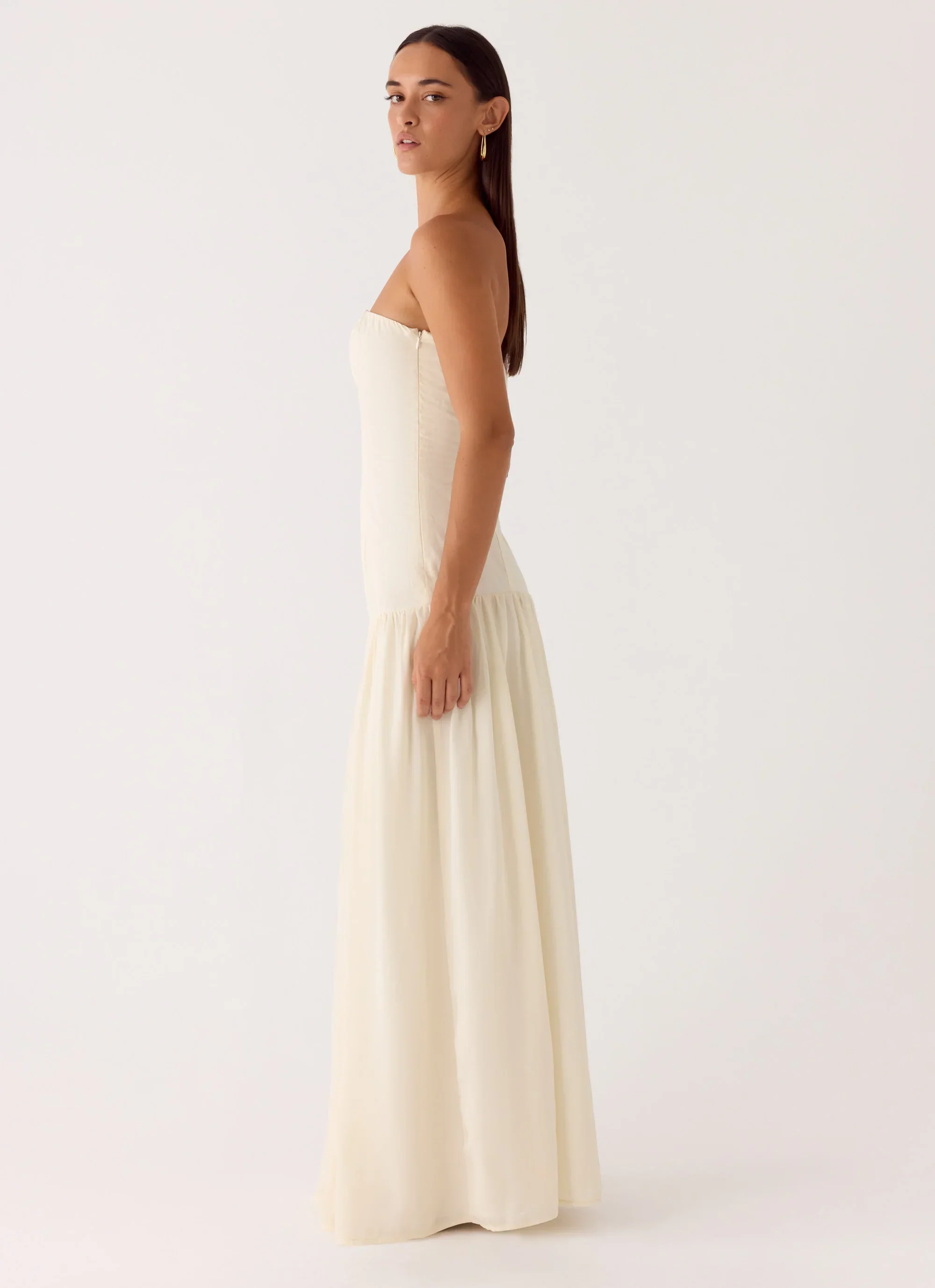 Slowing Tide Maxi Dress - Ivory