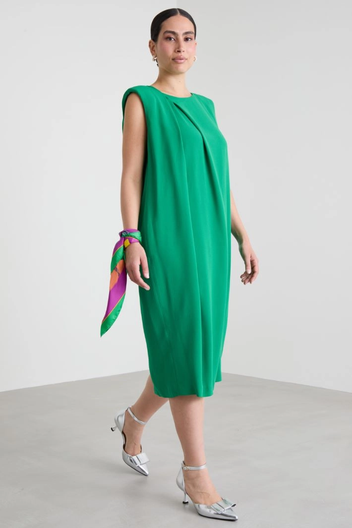 Silk twill scarf - FUCHSIA GREEN