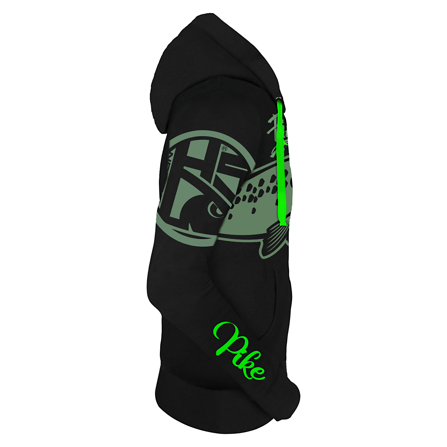 Hotspot Fishing Mania Pike Hoodie Men (Black)