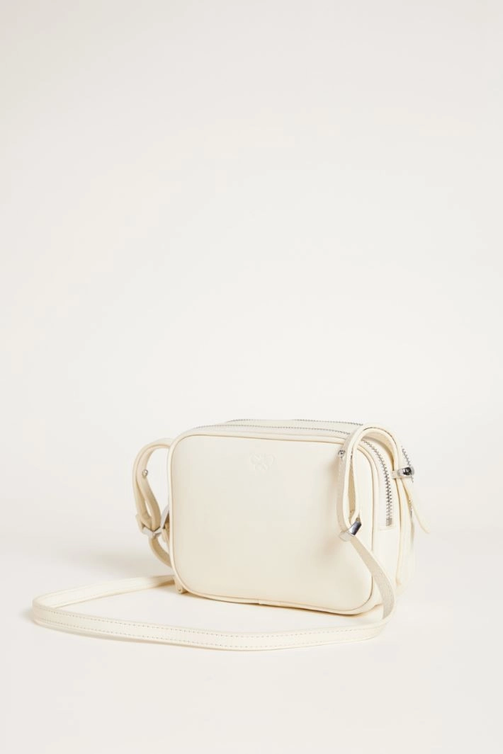 Leather mini bag - WHITE